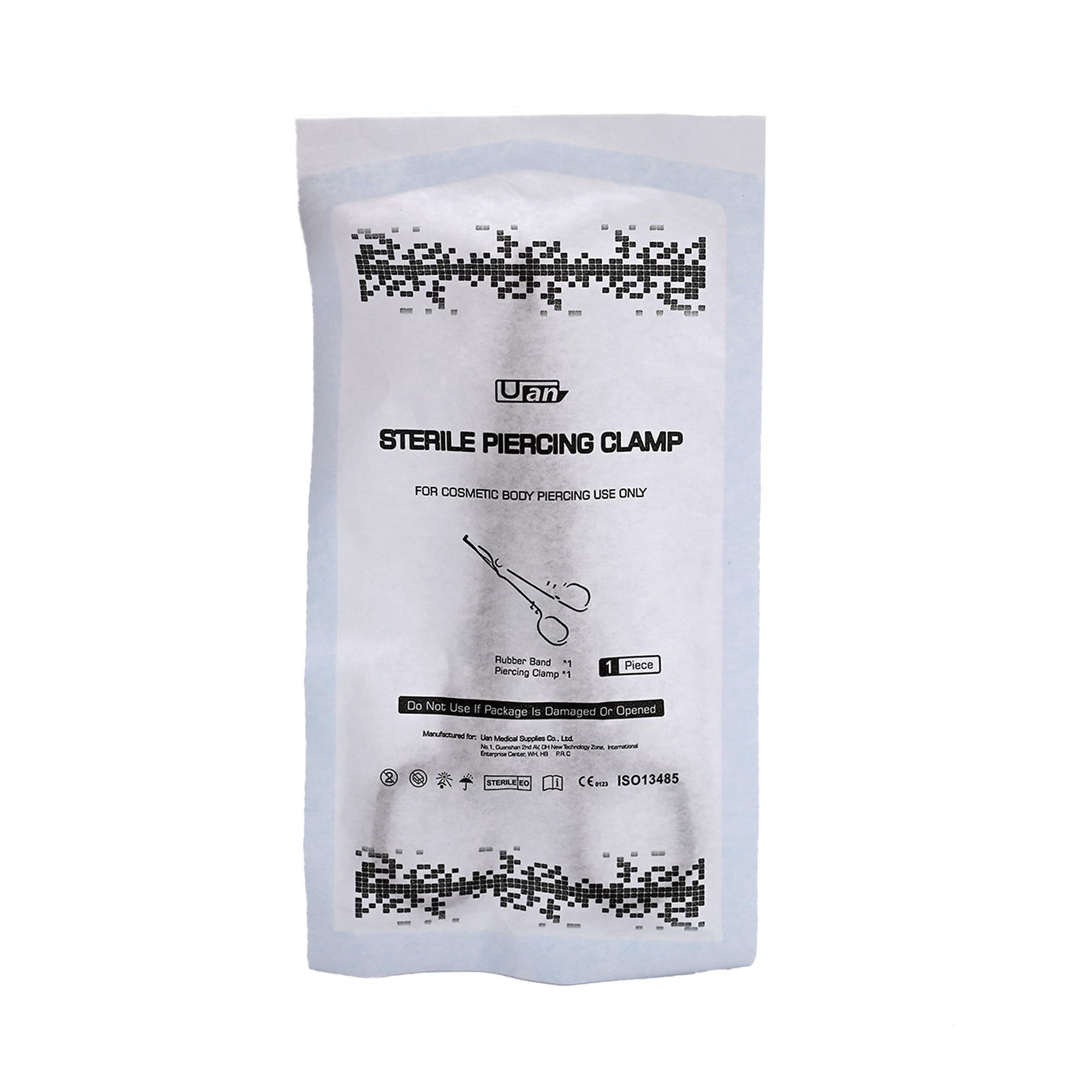 UAN piercing clamp pack of 10 provides consistent supply for practice.