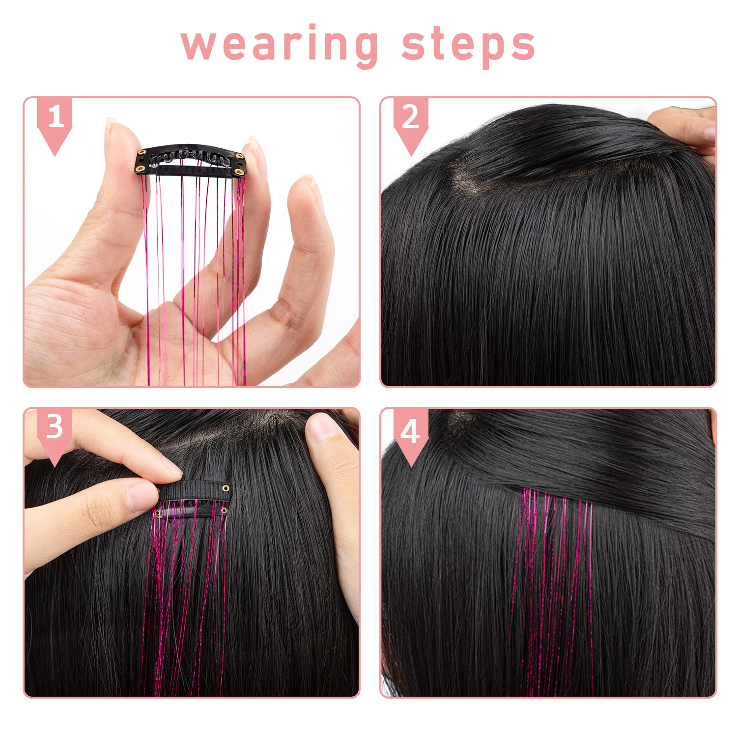 Ubeleco 14-color tinsel variety pack ideal for festival looks.