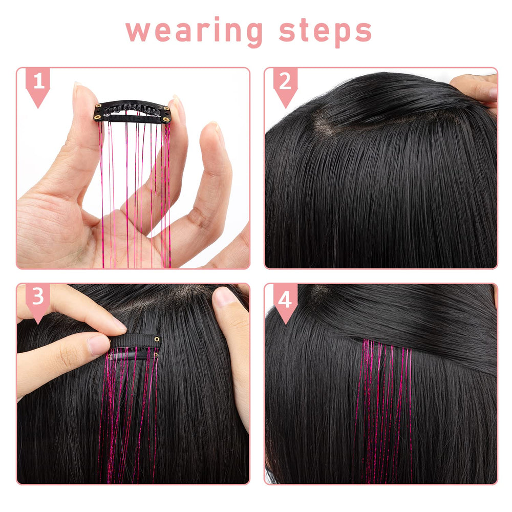 Ubeleco 14-color tinsel variety pack ideal for festival looks.