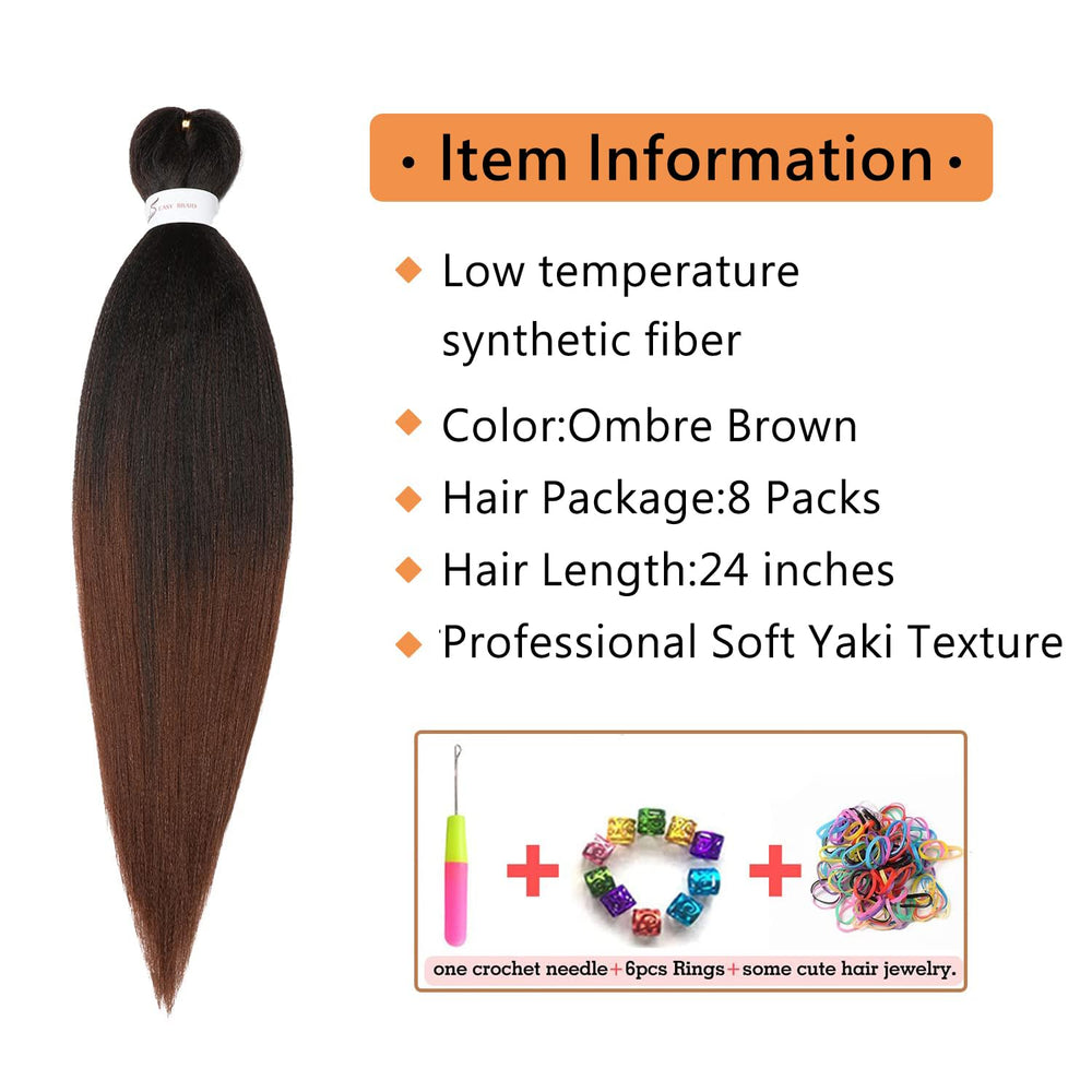 Ubeleco soft yaki texture braiding hair with natural movement.