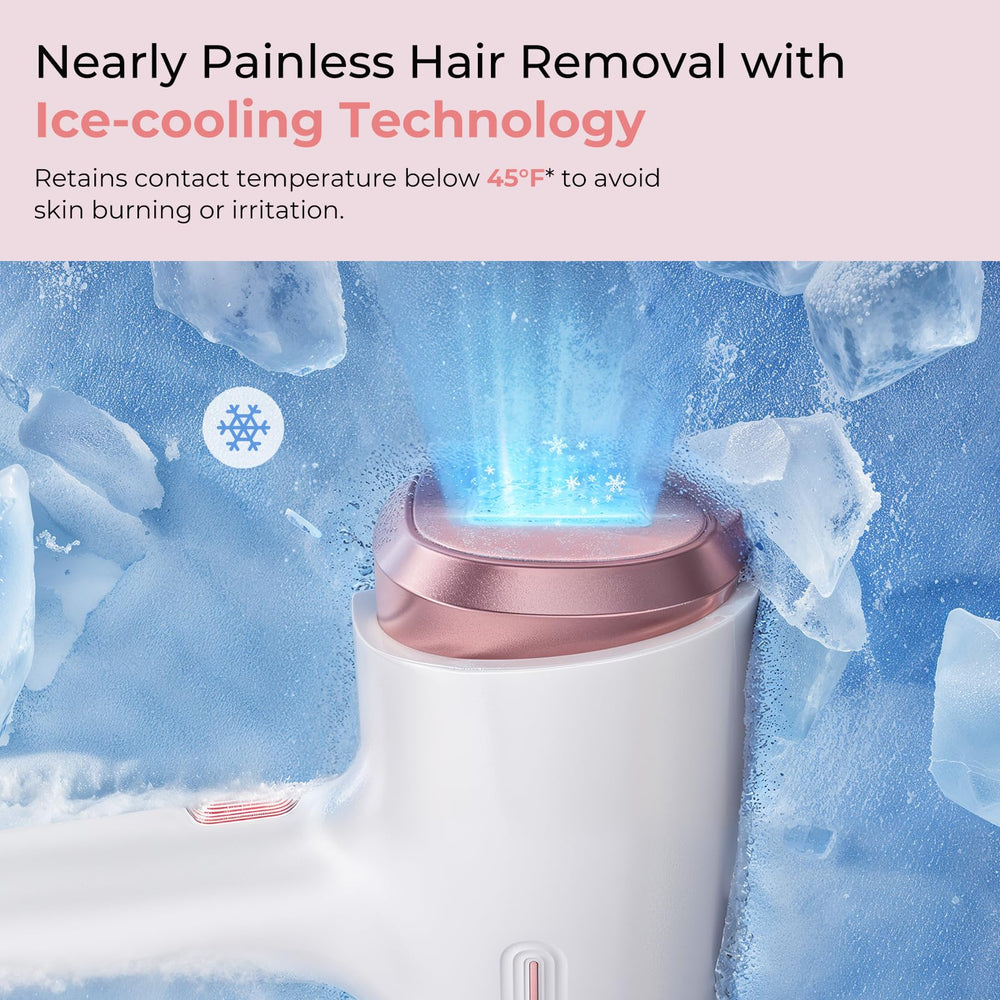 Ubroo IPL device in use on full body areas for smooth results.