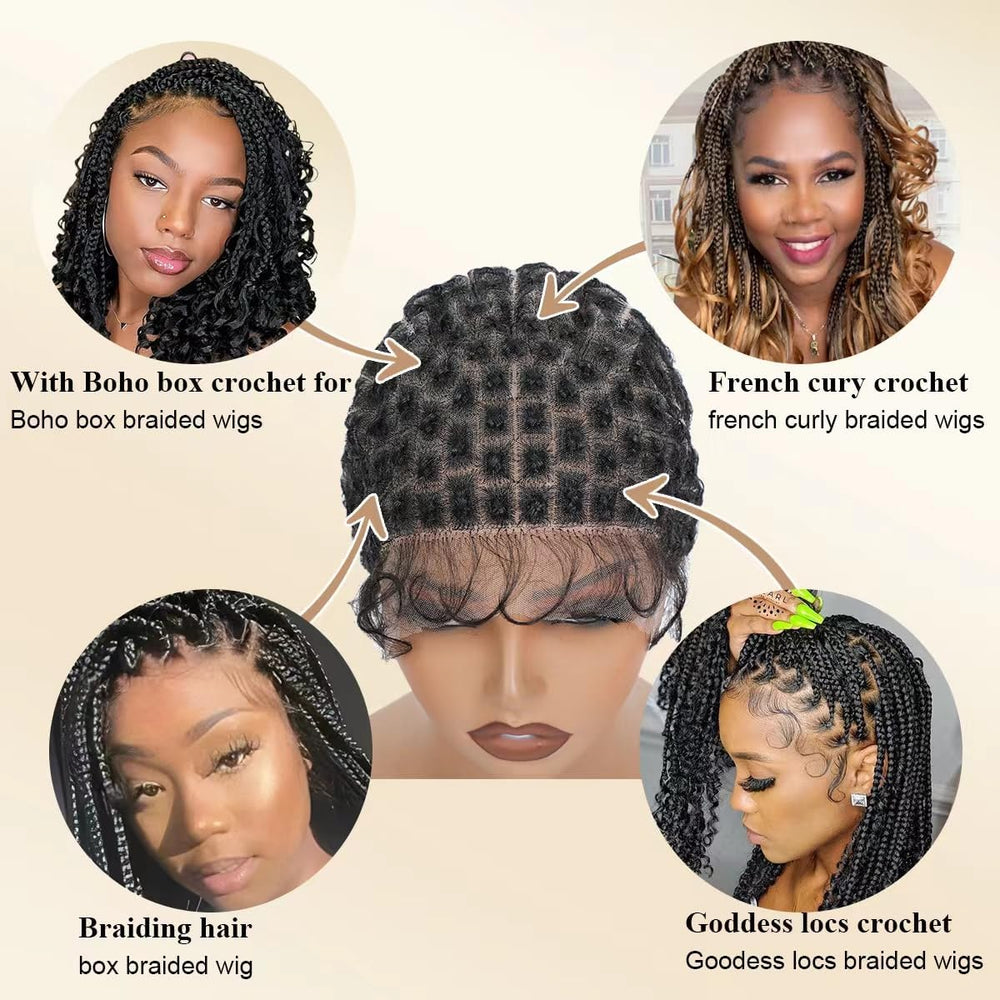 UCABEWEL full double lace crochet cap delivers seamless, breathable wear.