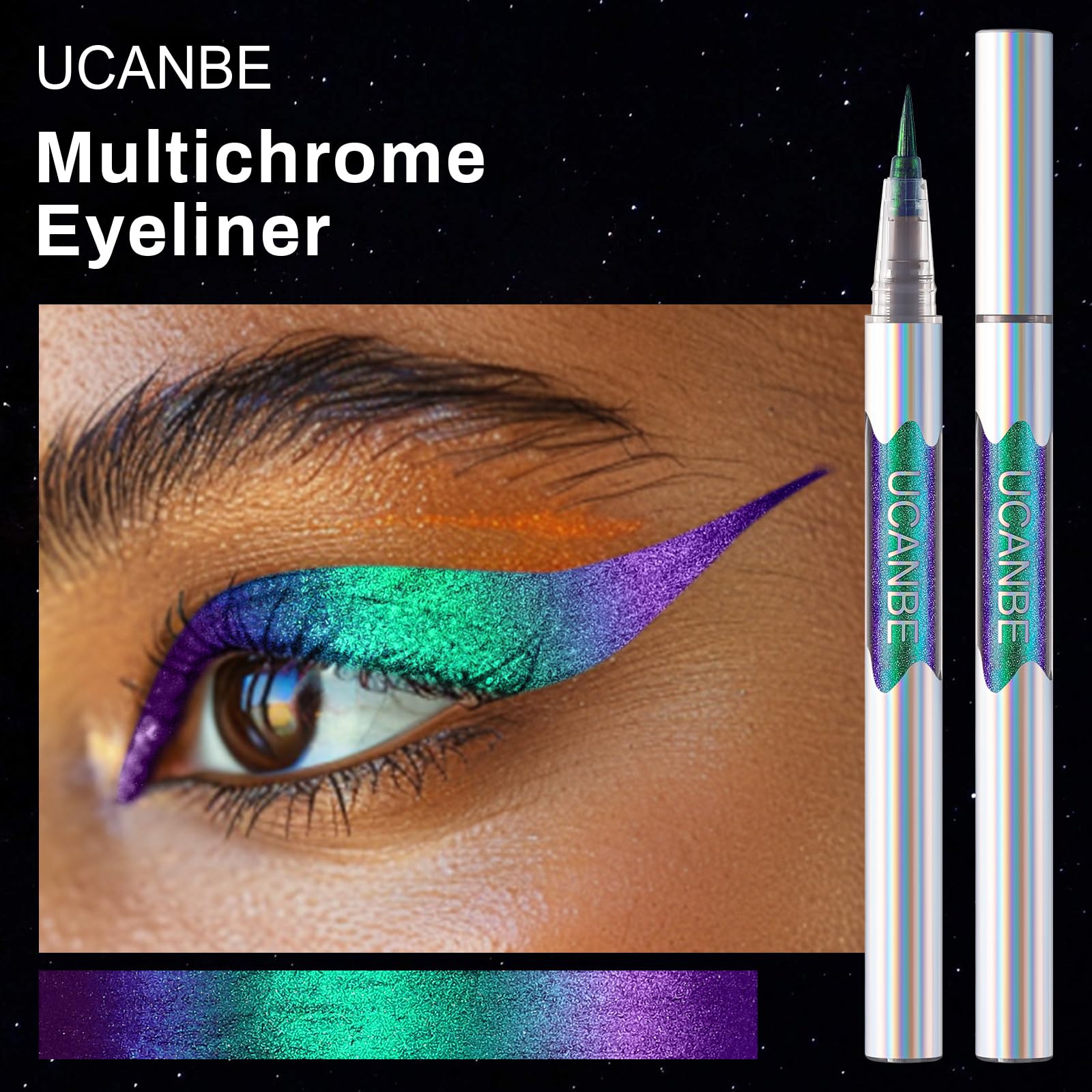 UCANBE Chameleon glitter detail adds festival-ready sparkle.