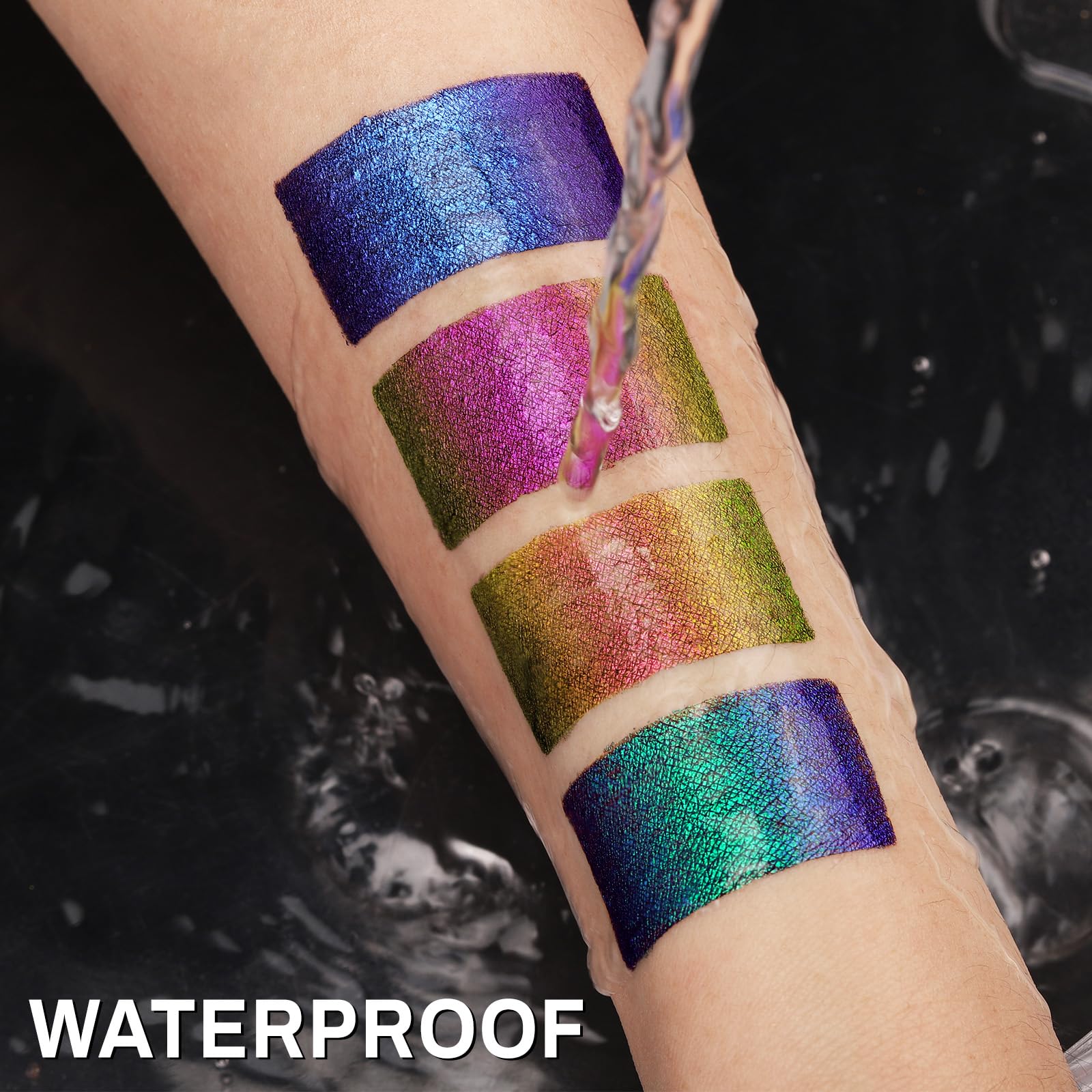 UCANBE Chameleon fine-tip eyeliner enables precise, crisp lines.