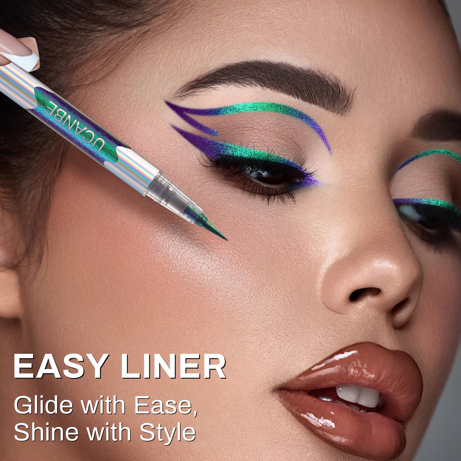 UCANBE Chameleon eyeliner waterproof formula resists sweat for all-day wear.