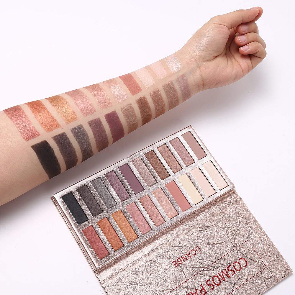 UCANBE Cosmos palette nude mattes offer seamless transitions for natural eye makeup.