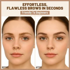 UCANBE double-ended brush for precise blending and shaping.