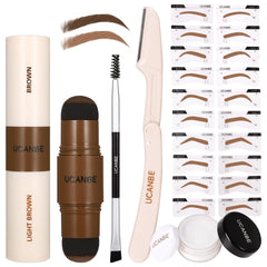 UCANBE eyebrow stamp dual-color pomade for fast natural-looking brows.