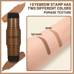UCANBE finishing powder delivers a matte brow finish