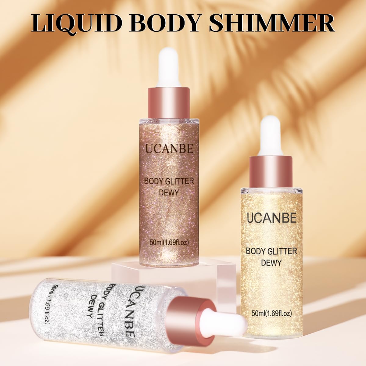 UCANBE Glow Shimmer Drop packaging-display showcases stylish set for gifting