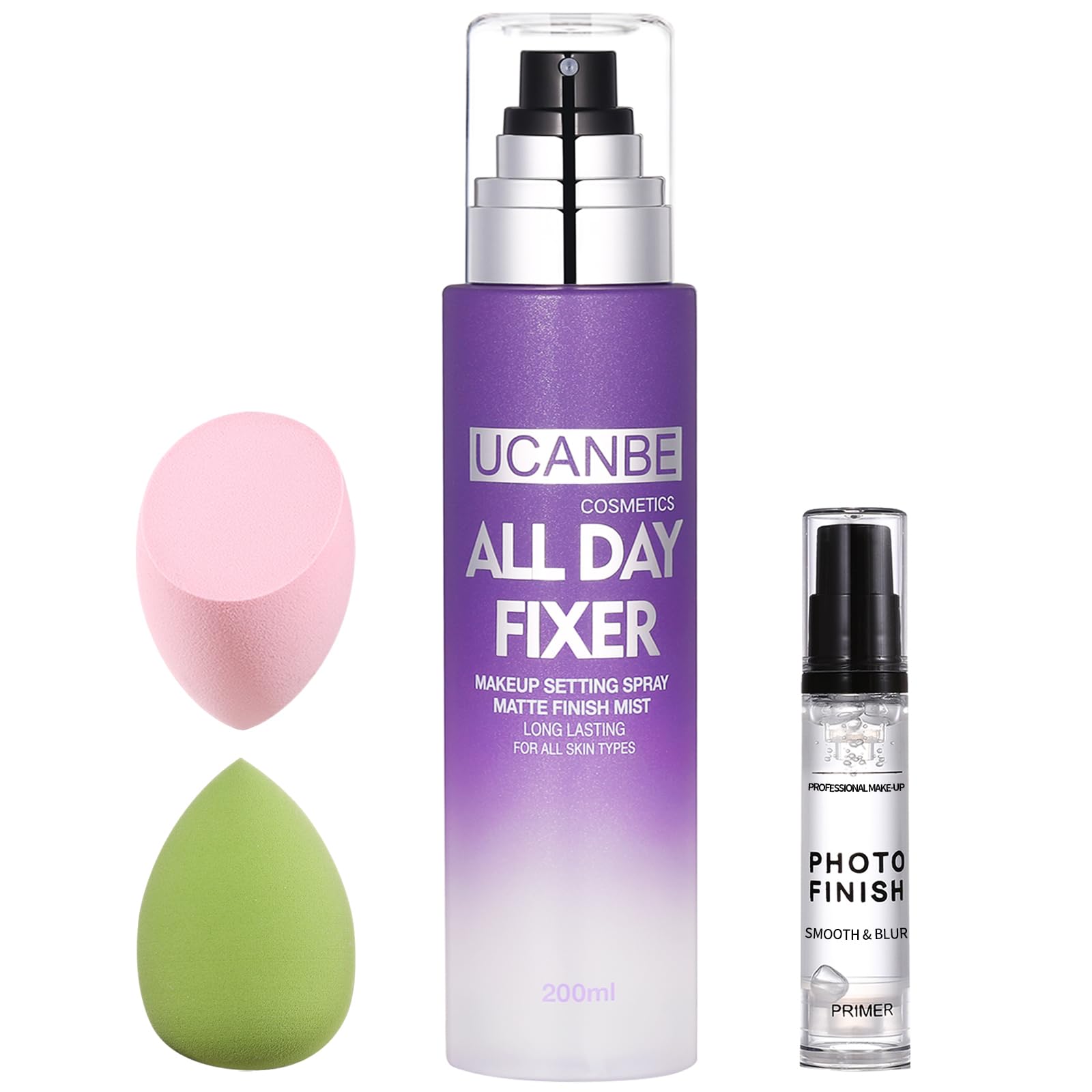 UCANBE setting spray for oily skin provides a long-lasting matte finish.