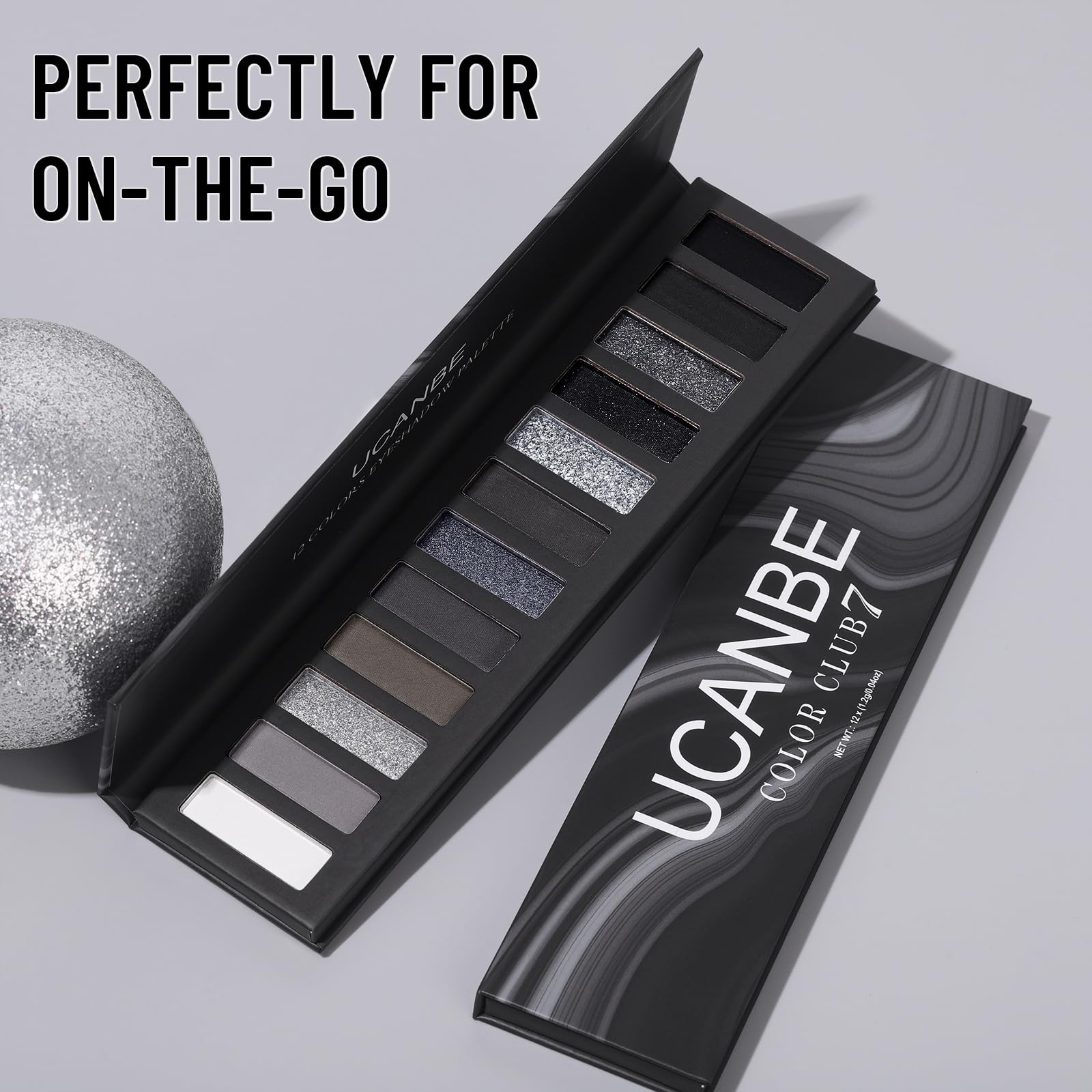UCANBE palette color row showcasing pigment-rich neutrals for blending.