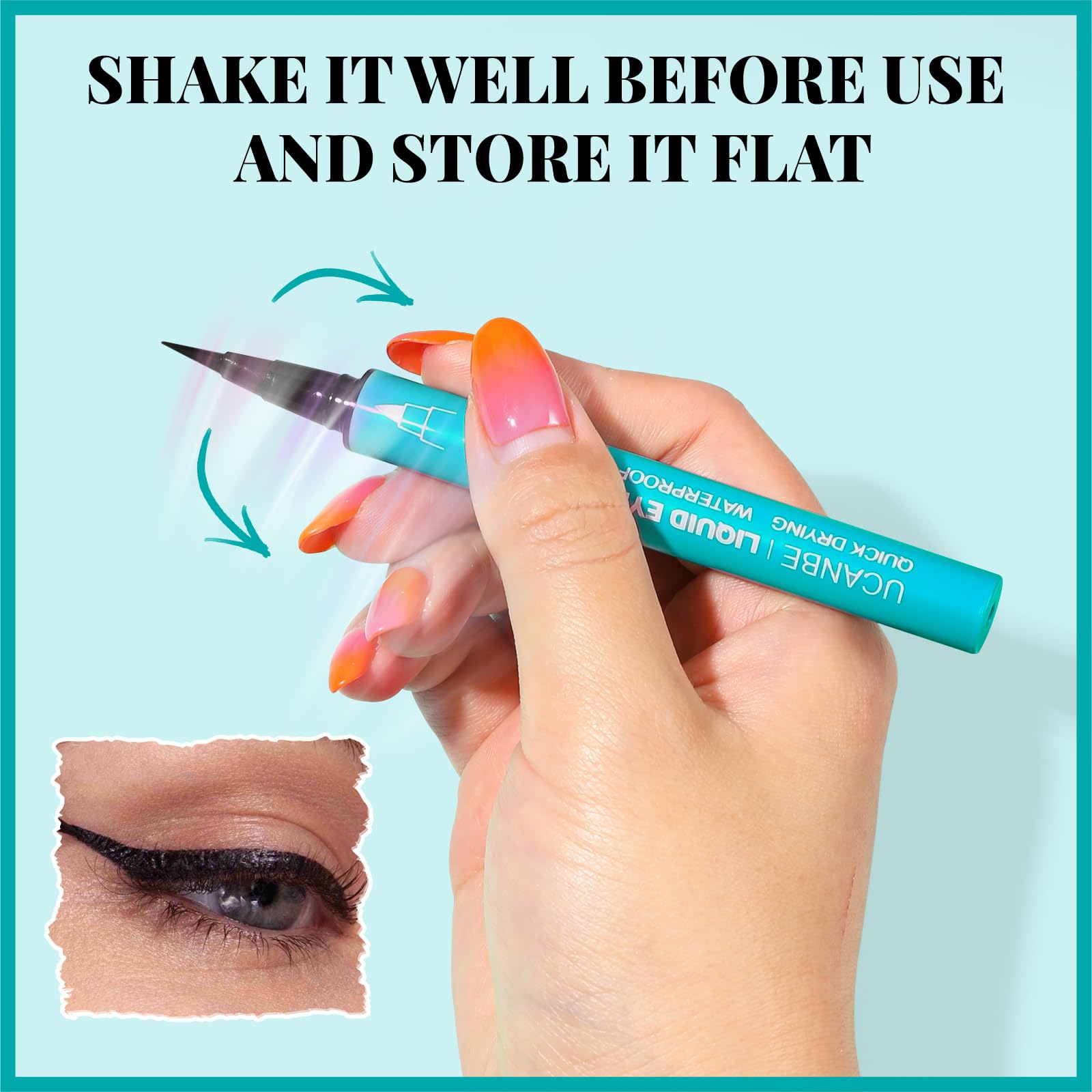 UCANBE travel-friendly eyeliner kit for on-the-go makeup routines.