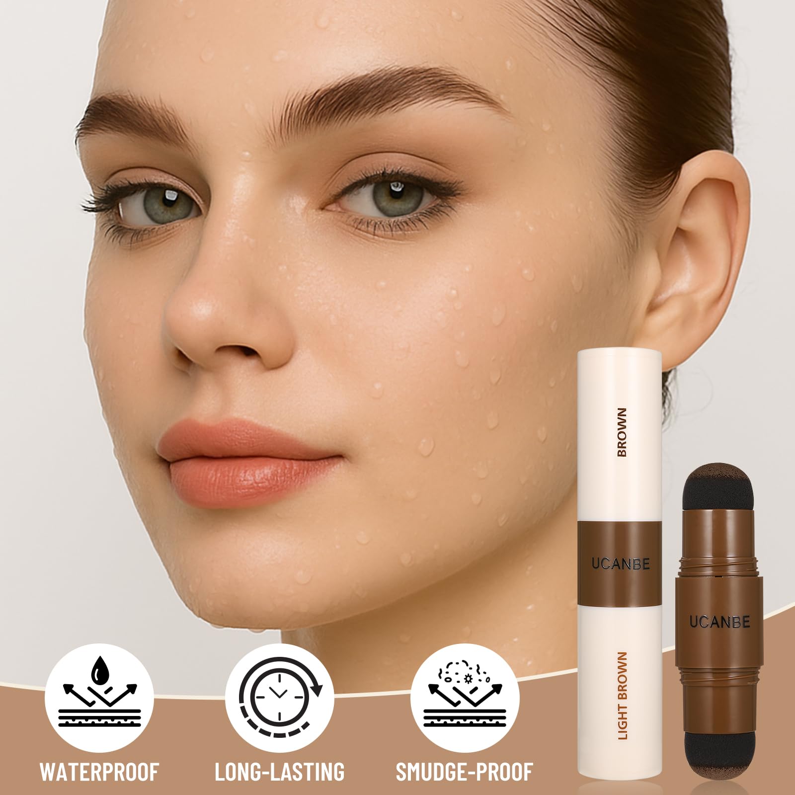 UCANBE zipper pouch keeps your brow kit organized on the go.