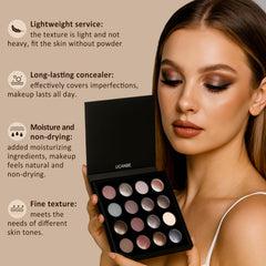 UCANBEMAKEUP baked texture delivers rich color with minimal fallout.