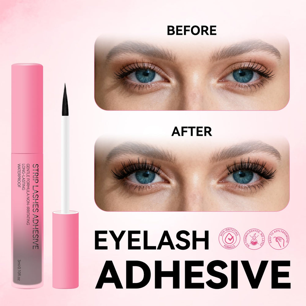 UCOOLME easy-apply adhesive delivering all-day lash hold.