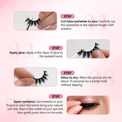 UCOOLME lash glue quick-dry formula with black finish that dries clear.