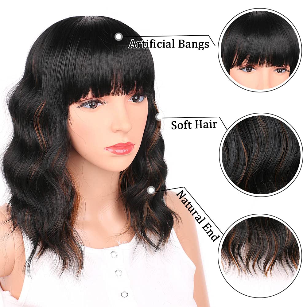 Ucubb 14-inch wig lightweight 180g for easy wear and movement.