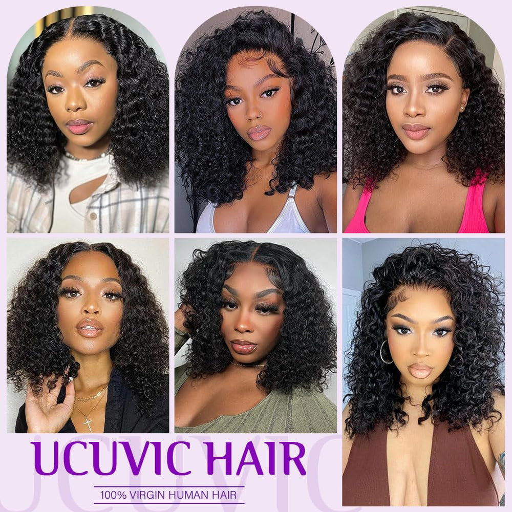UCUVIC Curly Bob Wig daily-wear for busy mornings