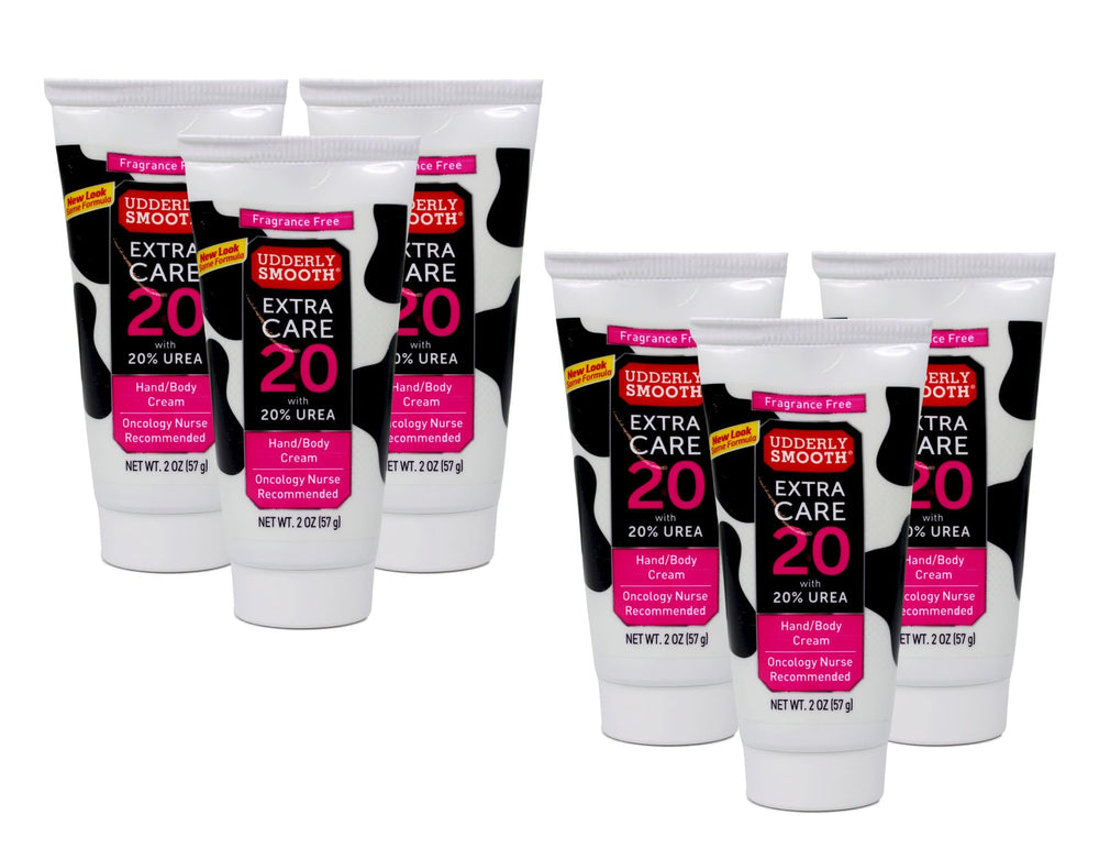 Udderly Smooth Extra Care 20% Urea unscented cream packaging ready for hydration