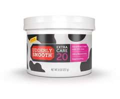 Udderly Smooth Extra Care Hand/Body Cream 20% Urea jar for deep hydration.