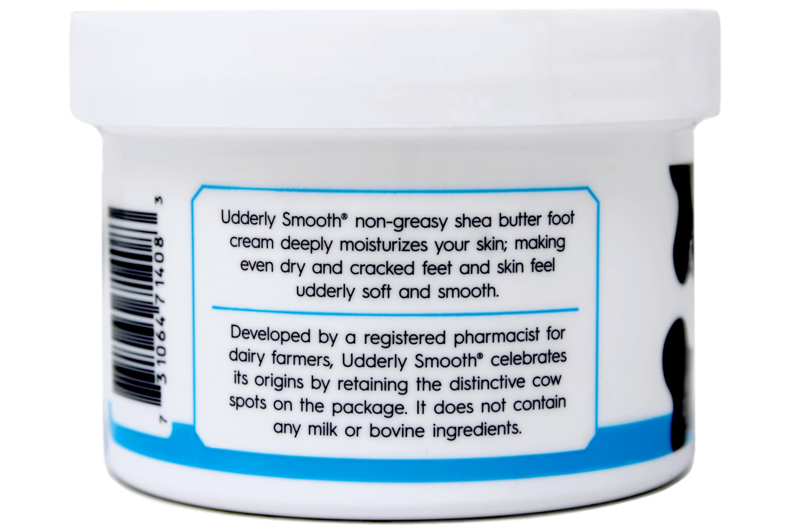 Udderly Smooth non-greasy foot cream absorbs quickly for daily use
