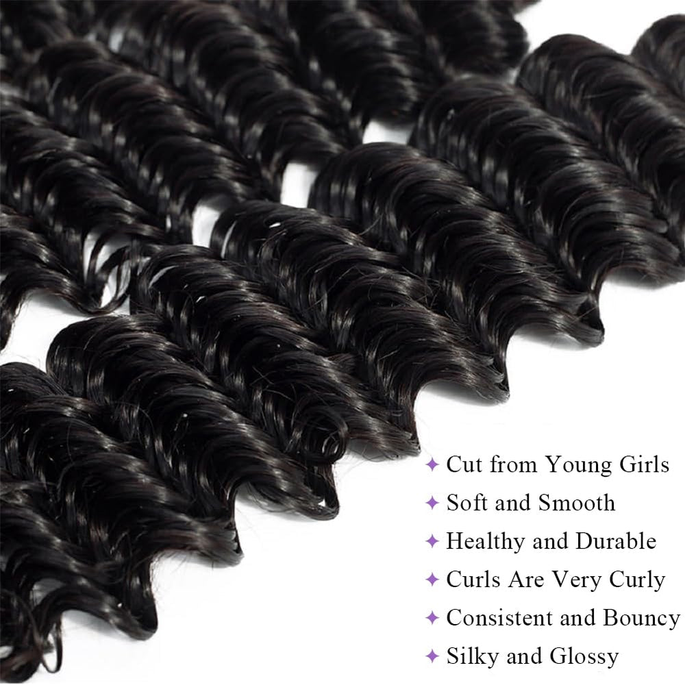 UDesire deep wave bundle with double weft reduces shedding