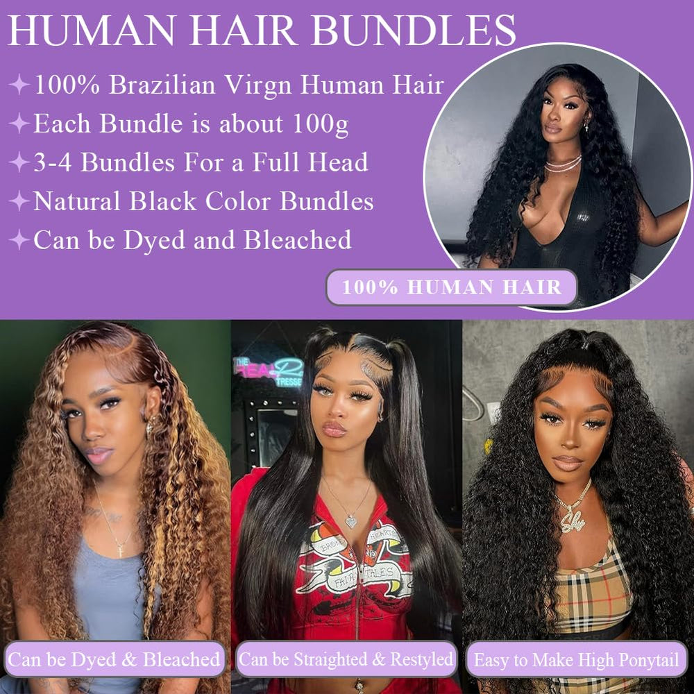 UDesire heat-safe and dye-friendly deep wave bundle