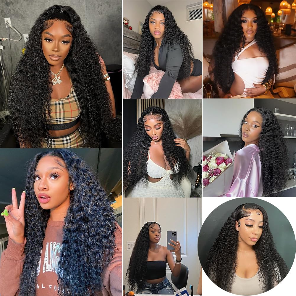 UDesire natural black tone deep wave bundle true to length when stretched
