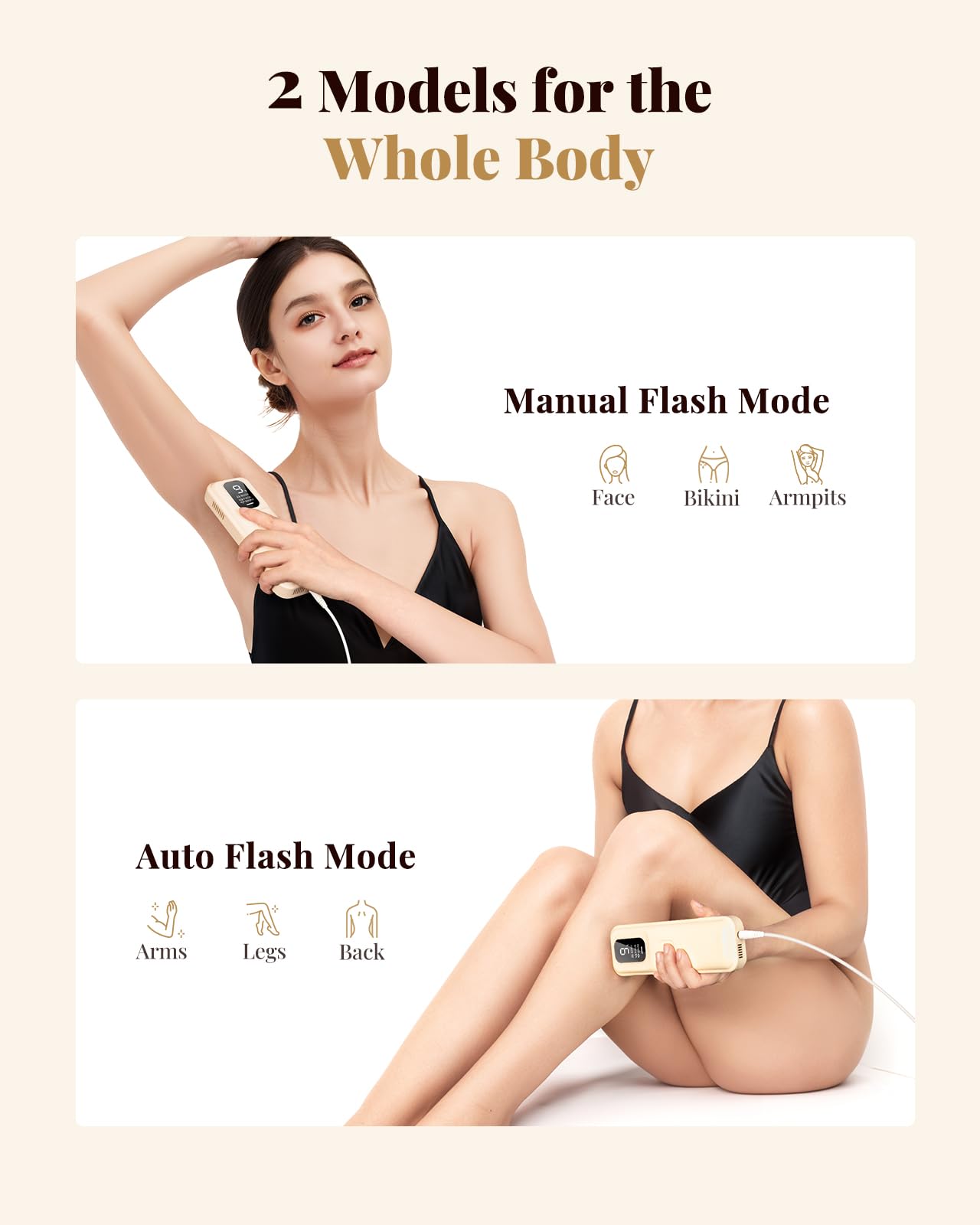 UENMOON IPL Full Body Session for a quick at-home hair removal routine.