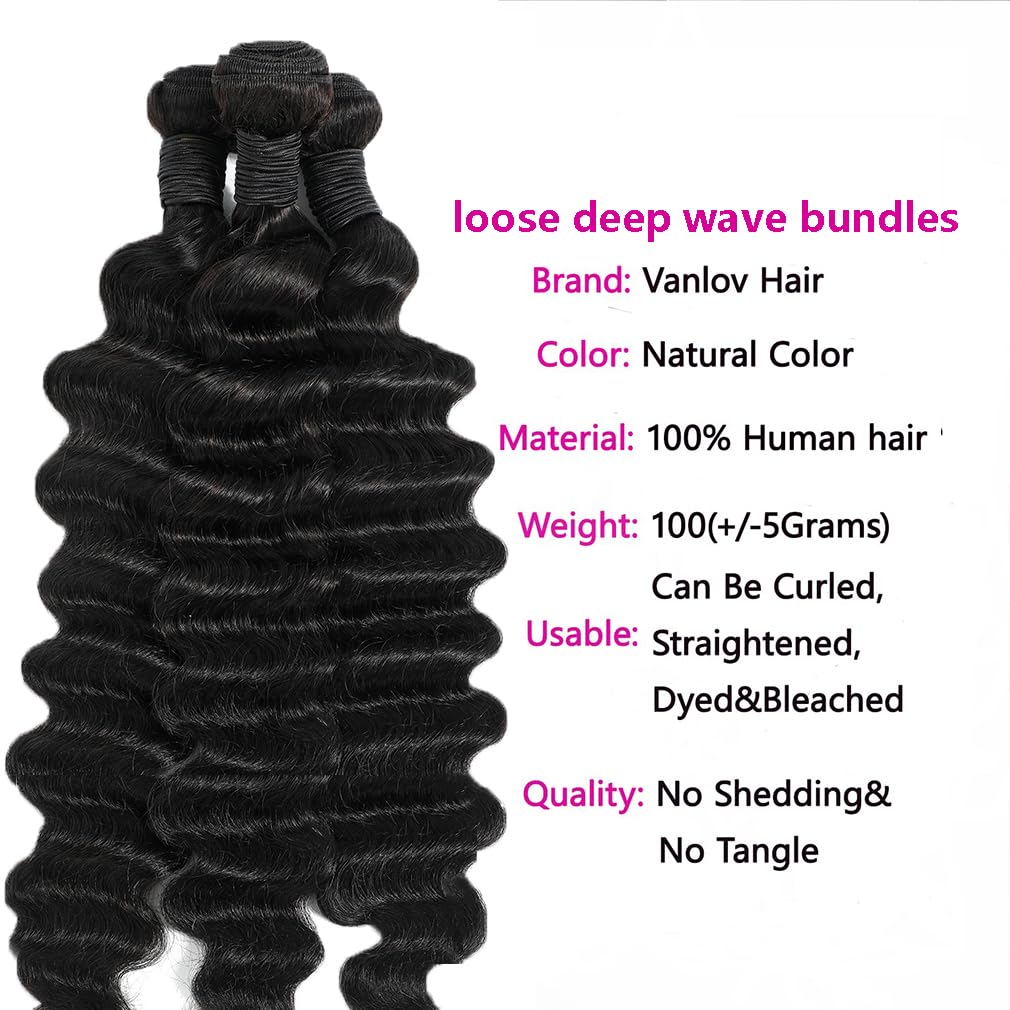 Uesoels loose deep wave 24-inch bundle captures length and dramatic volume