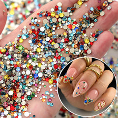 UEYRSEDB colorful rounded nail charms for vibrant DIY nails