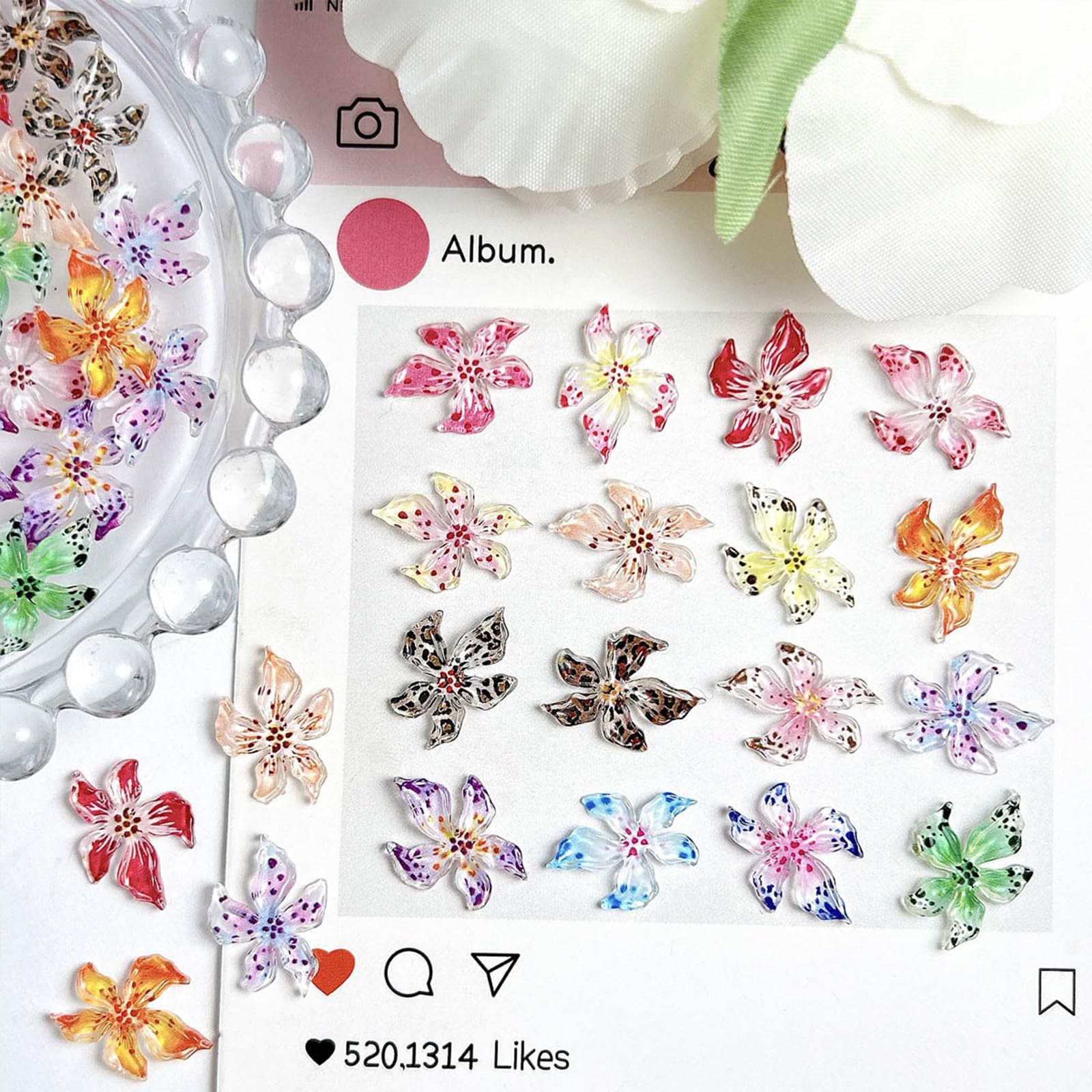 UEYRSEDB tiny rhinestones add sparkle for durable, eye-catching designs.