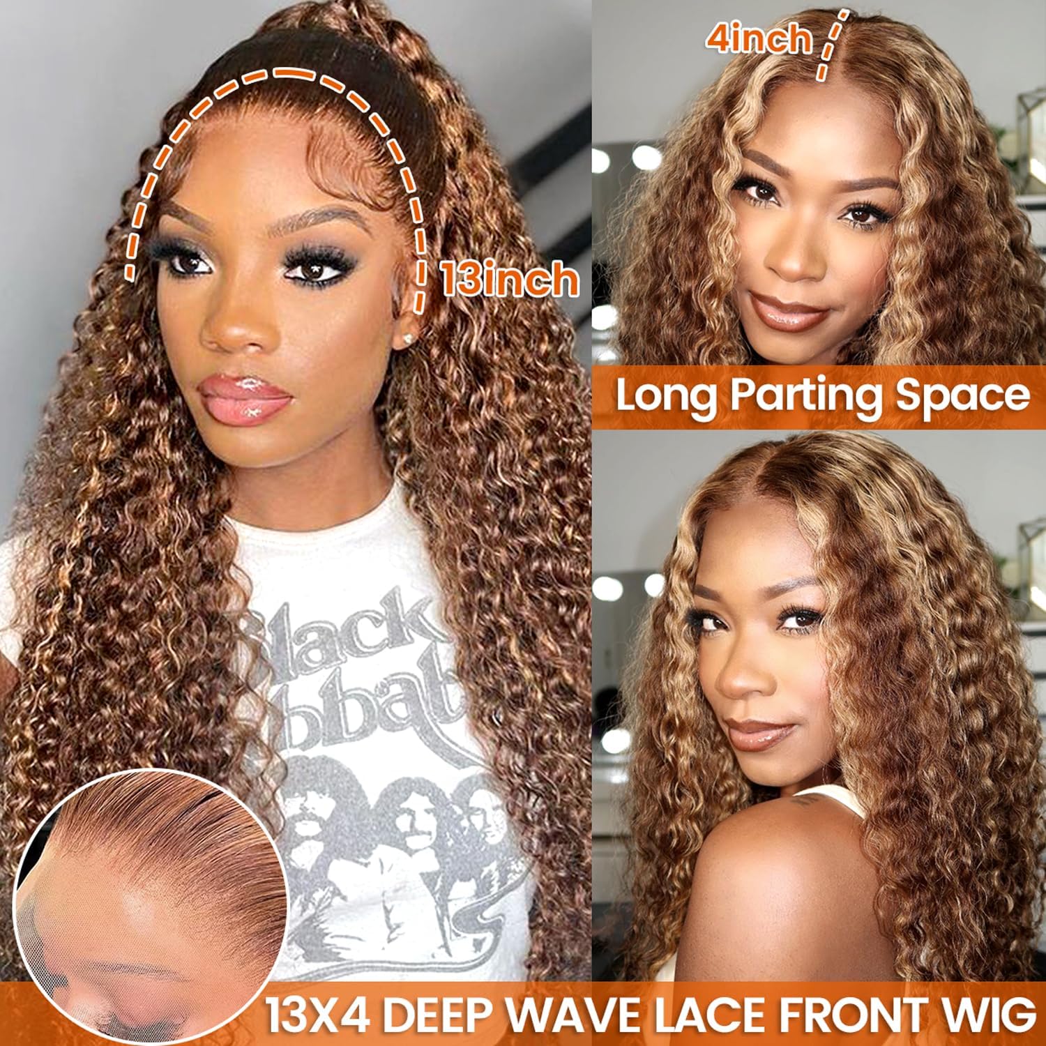 UFHUFH honey blonde wig 4-27 highlight ombre adds vibrant dimension