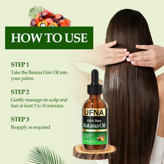 Drops on hair strands highlighting natural nourishment and smoother feel.