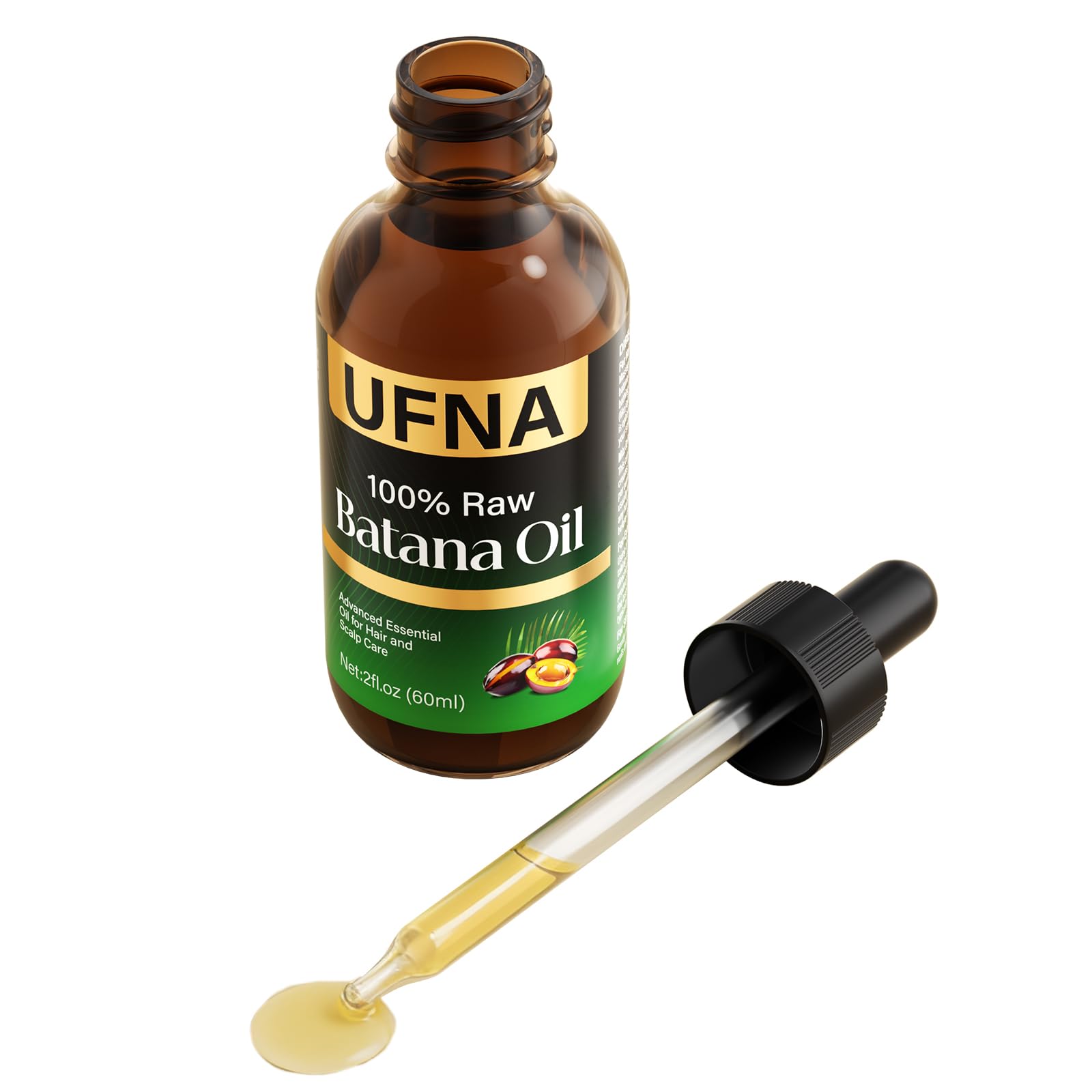 Shiny hair finish after regular use of UFNA Batana Oil.