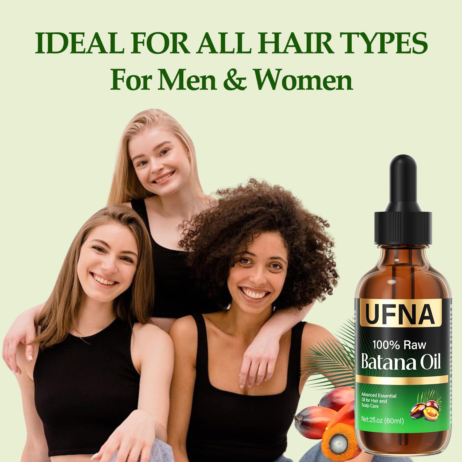 60ml UFNA Batana Oil packaging with label.