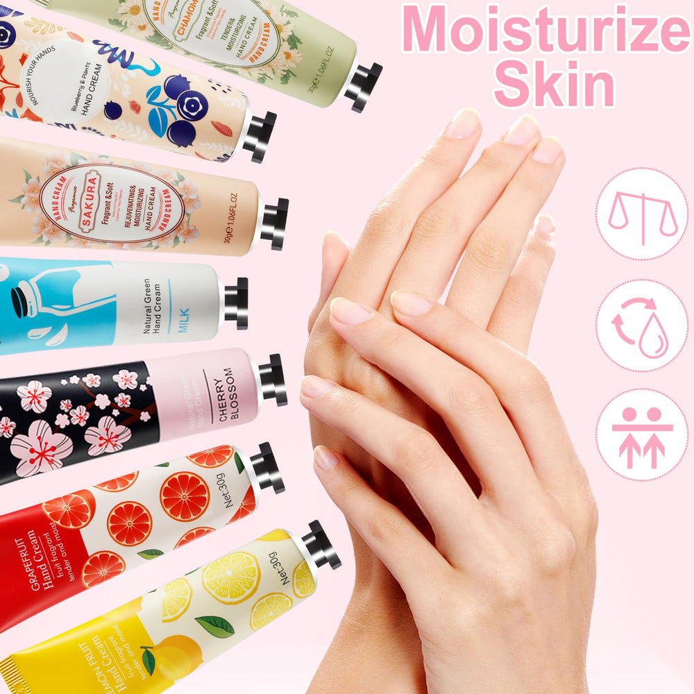 UHBYJM travel-size hand cream for easy pocket or bag convenience.