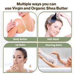 uh*Roh*Muh Shea butter melt-application demonstrates easy use on skin