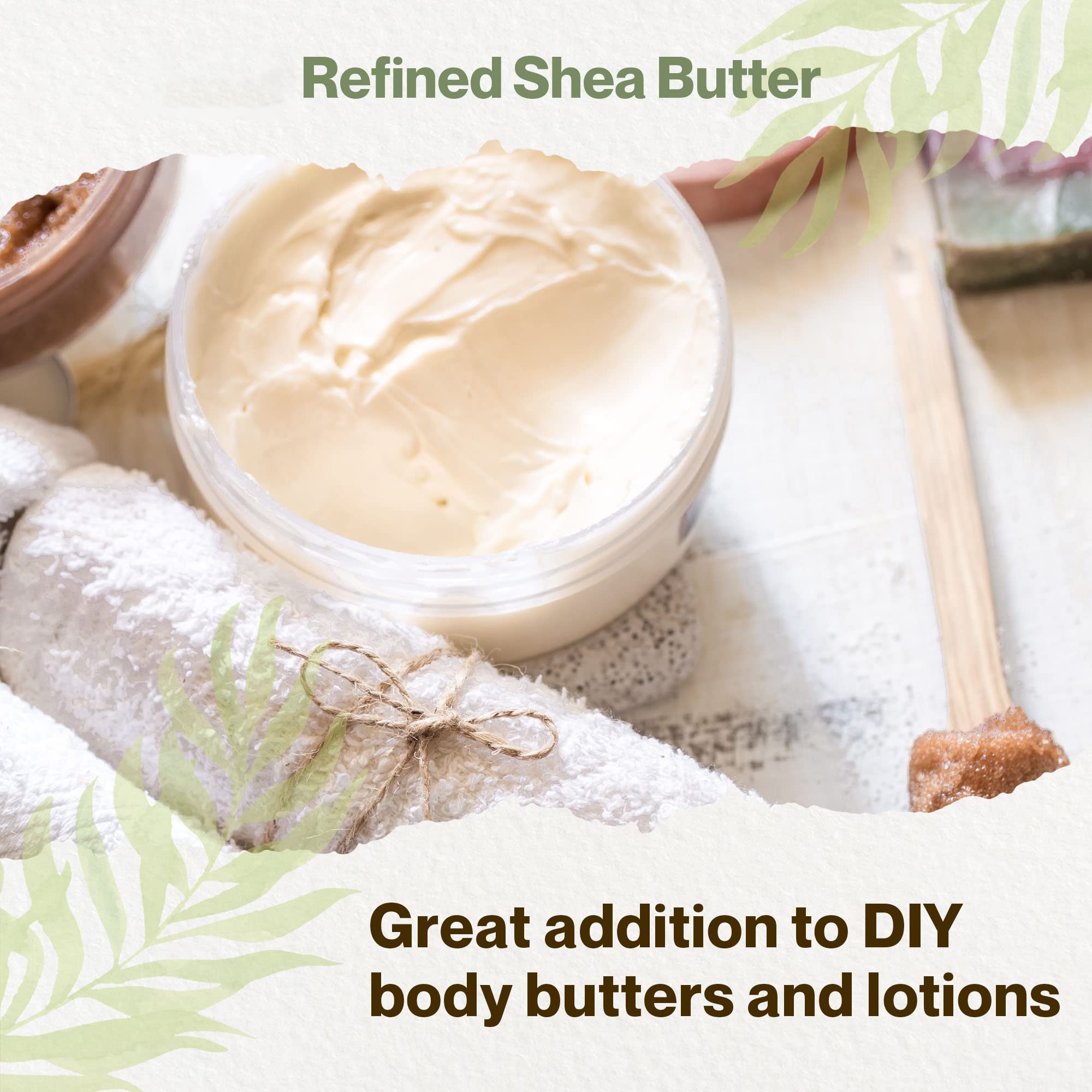 Cosmetic grade uh*Roh*Muh shea butter bulk pack for labs and brands.
