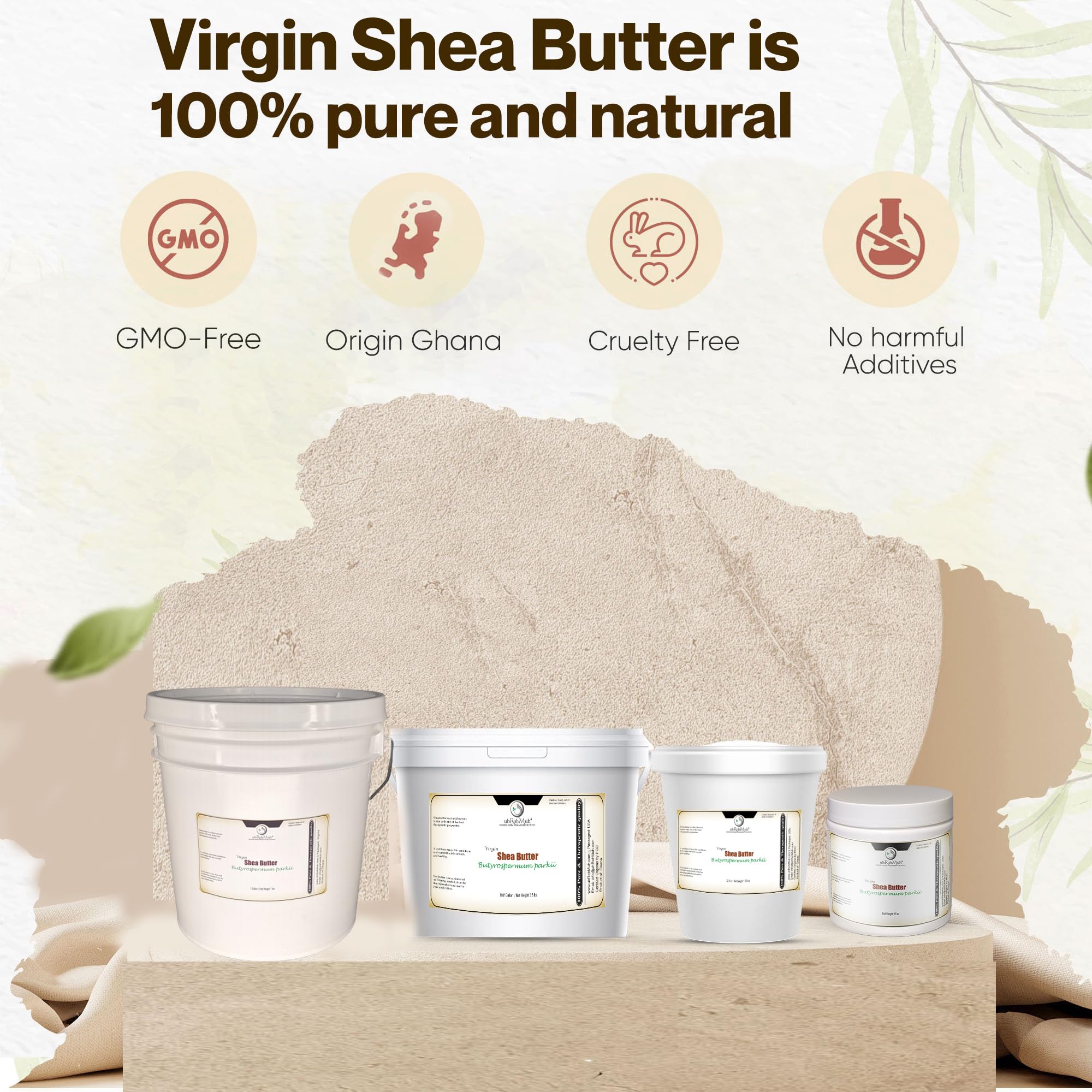 uh*Roh*Muh refined shea butter as a base for DIY skincare formulations.