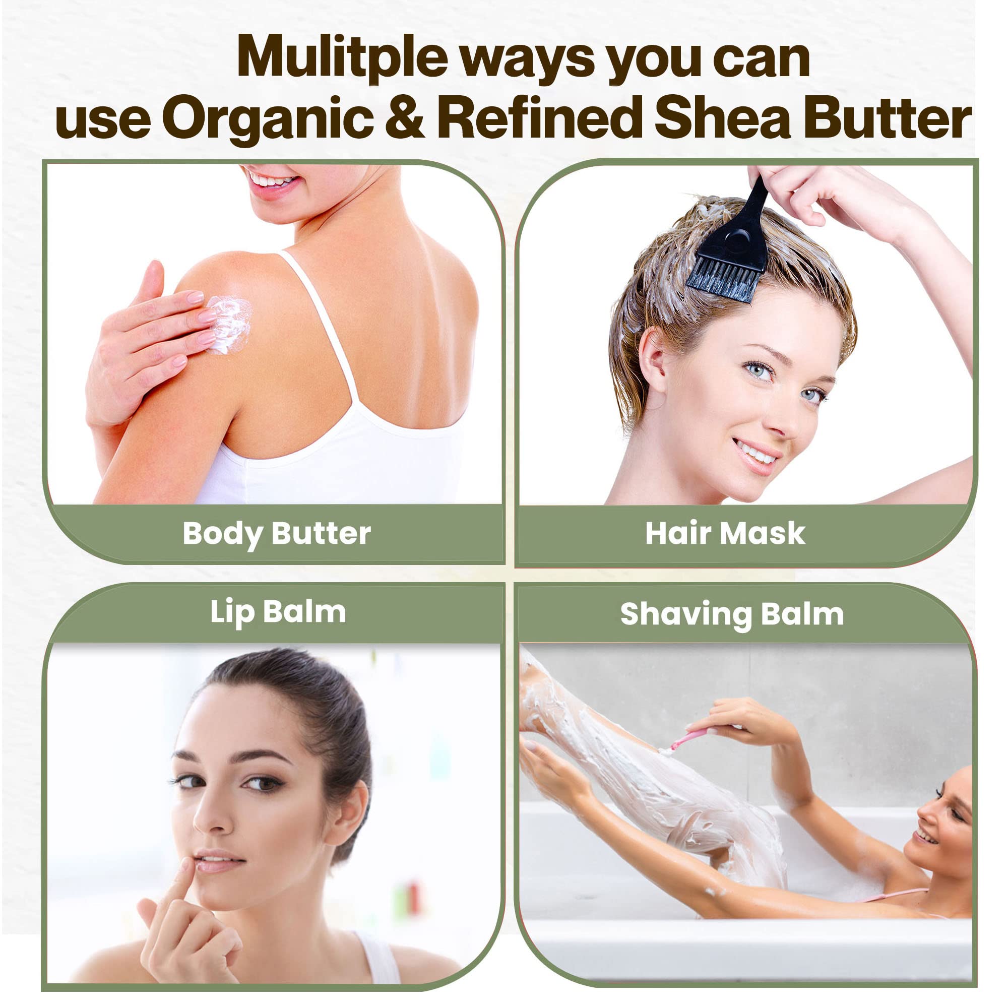 uh*Roh*Muh Bulk-packaged shea butter suitable for labs and crafts