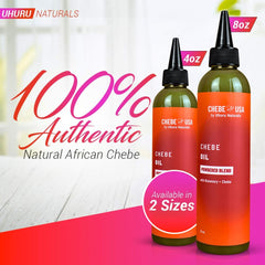 Uhuru Naturals Chebe Oil Powdered Blend ingredients with olive and coconut oils.
