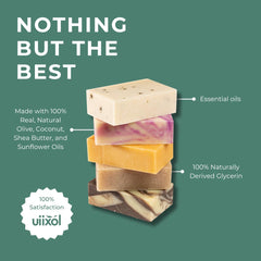 Uiixol lavender soap bar—calming aroma and mild cleansing for daily use.