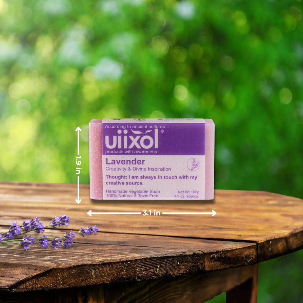 Uiixol violets soap bar—delicate floral scent with gentle cleansing.