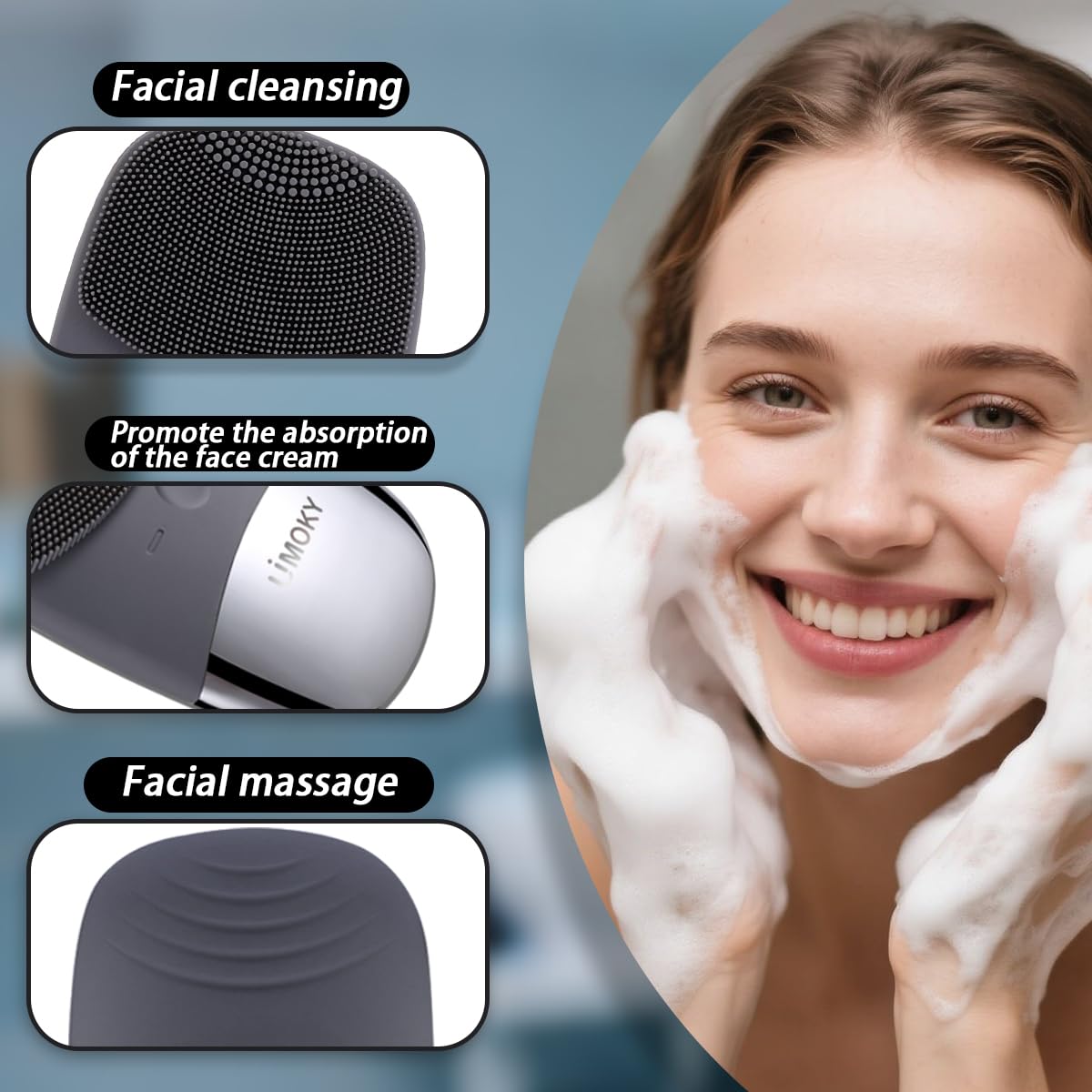 Uimoky brush bottom lotion absorption use demonstrated