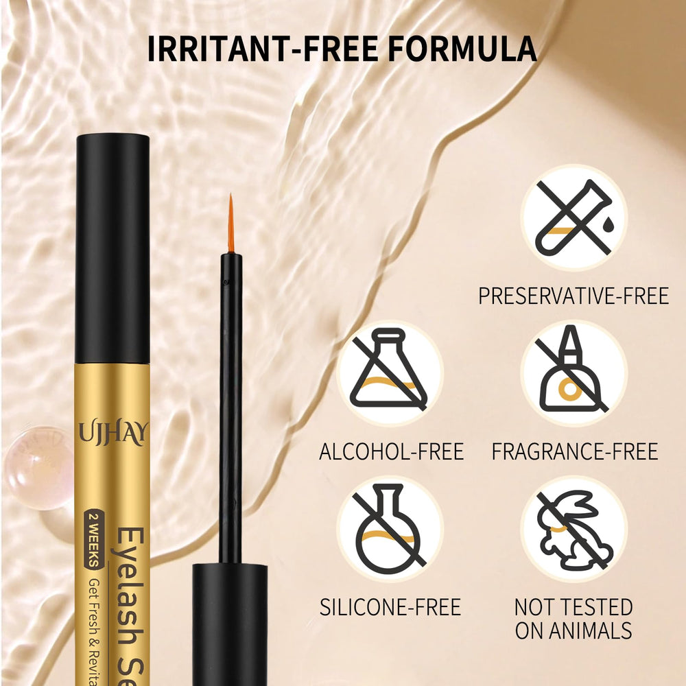 UJhay serum tube close-up showing smooth texture and clean formula.