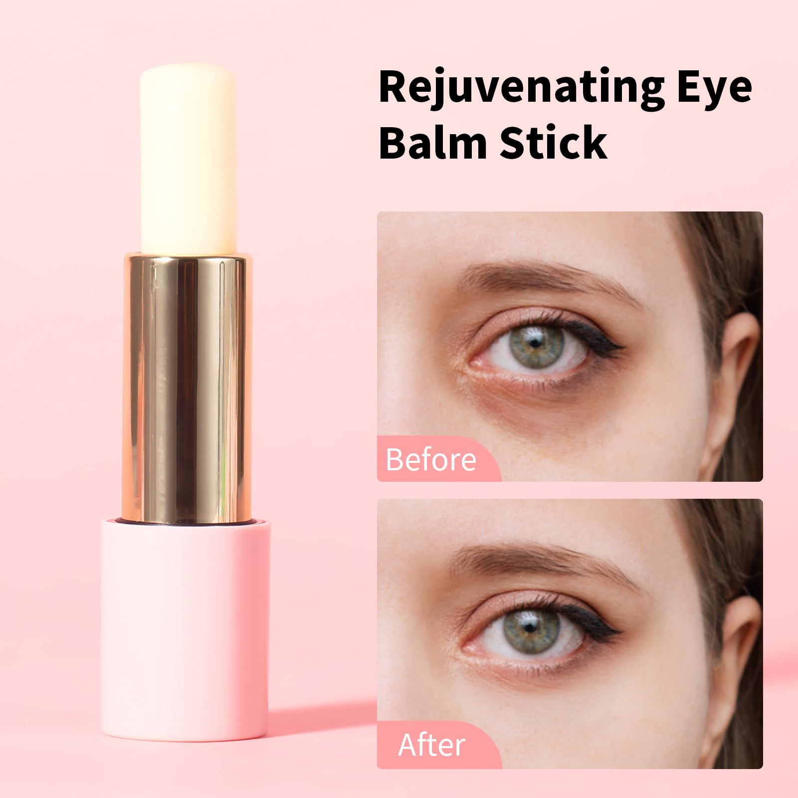 UJhay Retinol Eye Stick ingredients graphic with caffeine and vitamin C