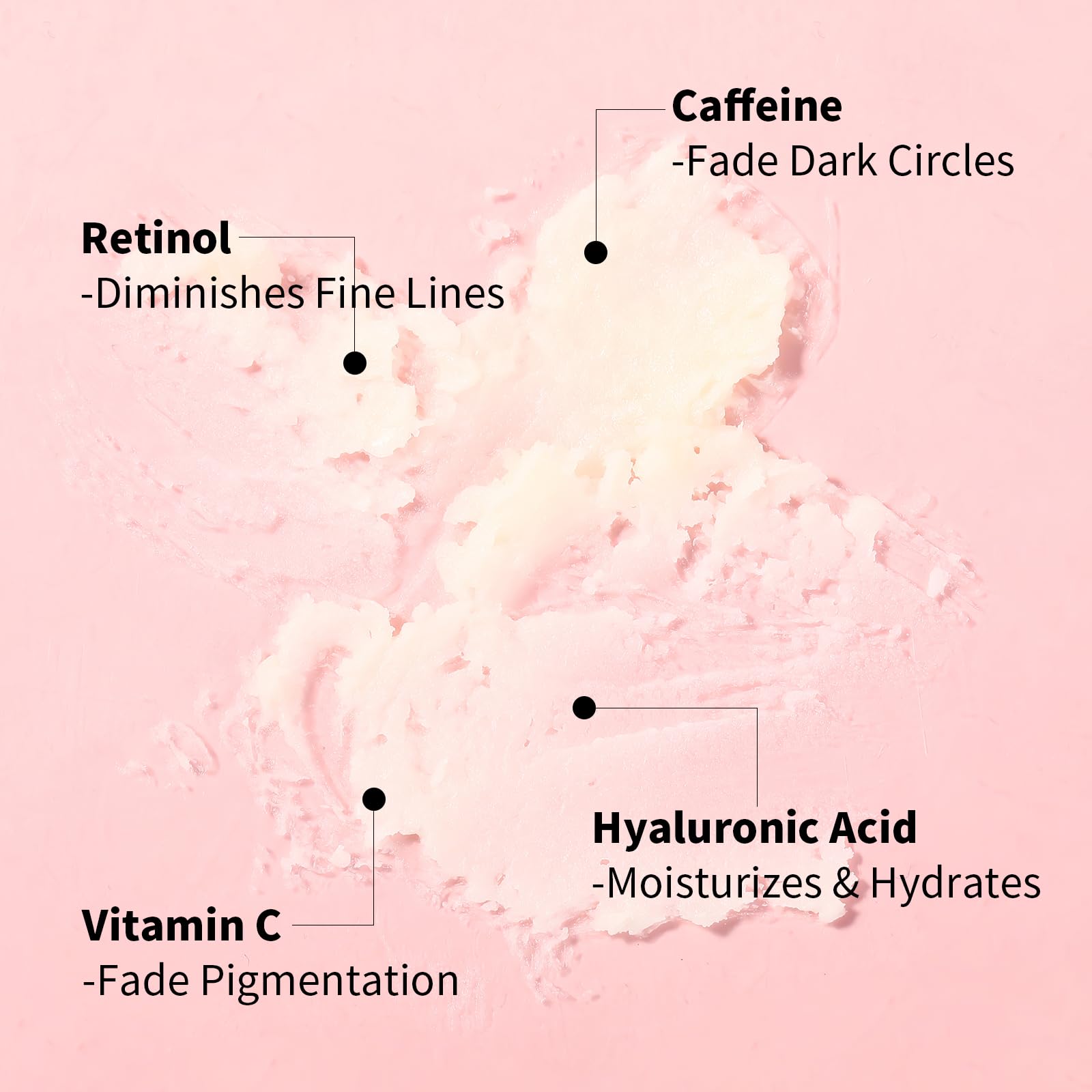 UJhay Retinol Eye Stick applied under-eye area showing soothing hydration