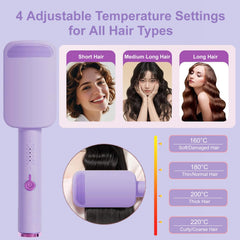 UJIO crimper with four temperature levels for different hair textures